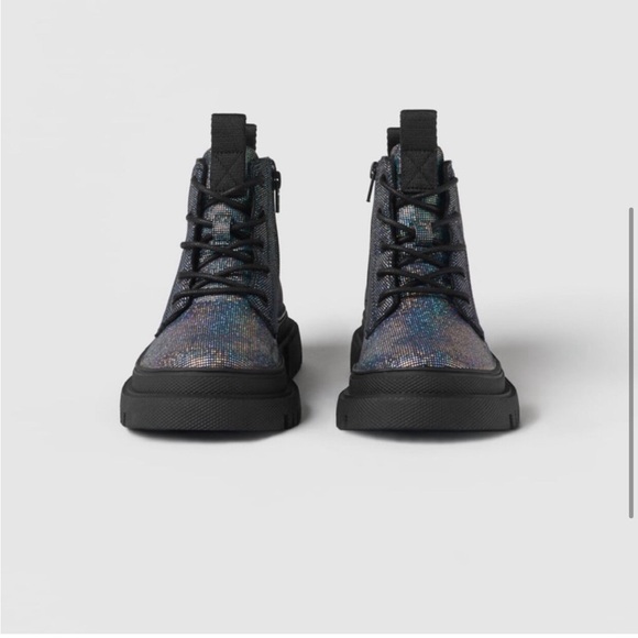 Zara Holographic Ankle Boots - Picture 4 of 8